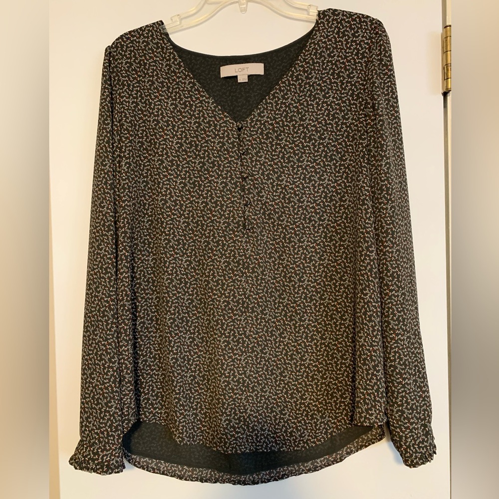 LOFT long sleeve blouse